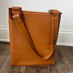 Vintage Brown Leather Shoulder Bag